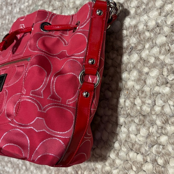 Coach Pink Signature Shoulder Bag - Picture 5 of 16